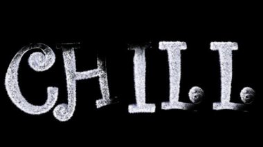 Frost ve ayrı bir alfa kanalı yazım soğuğu ile buz metni oluşturuluyor