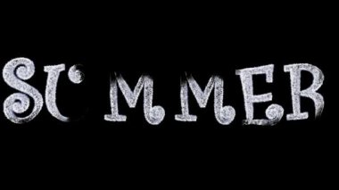 Frost ile buz metni oluşturuluyor ve ayrı bir alfa kanalı yazılışı Summer