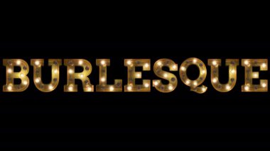 Ampul harfi çekici yol yanıp sönen aksiyon kelime burlesque heceleme