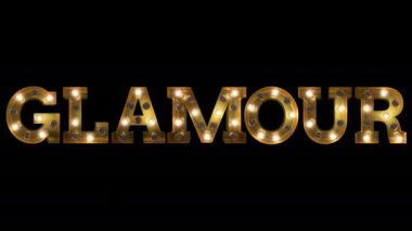 Ampul harfi çekici yol yanıp sönen aksiyon 