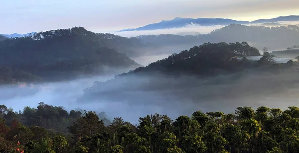 Temporada Nublada Nublada Meseta Lam Dong Lat — Foto de Stock