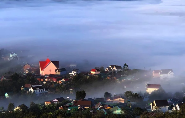 Temporada Nublada Retorna Planalto Lam Dong Lat — Fotografia de Stock