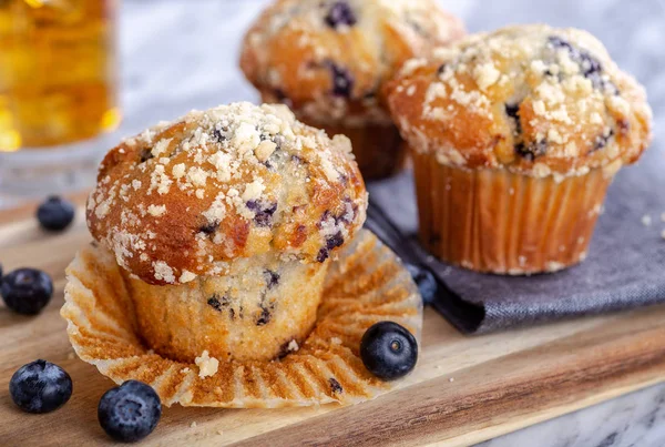 Muffin ai mirtilli e bacche — Foto Stock