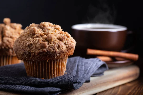 Nahaufnahme eines Zimt-Muffins — Stockfoto