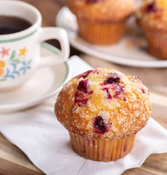 Primer plano de un muffin de arándano —  Fotos de Stock