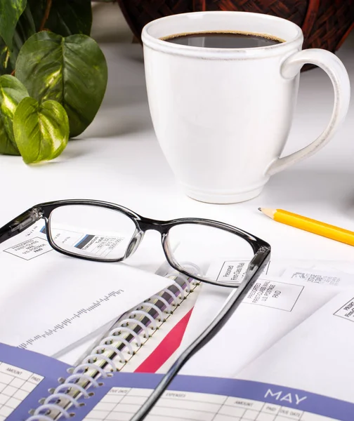 Home Finance Planner and Bill Organizer — Stock Photo, Image