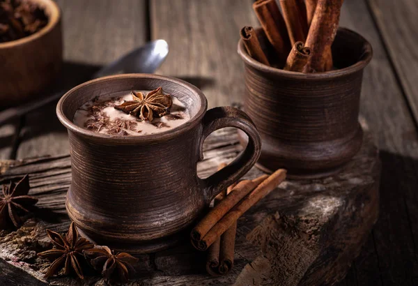 Taza vintage de chocolate caliente — Foto de Stock