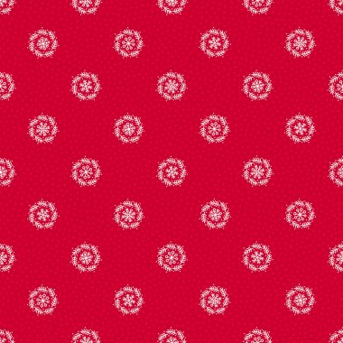 Kış karalaması kırmızı bayram şablonu 06