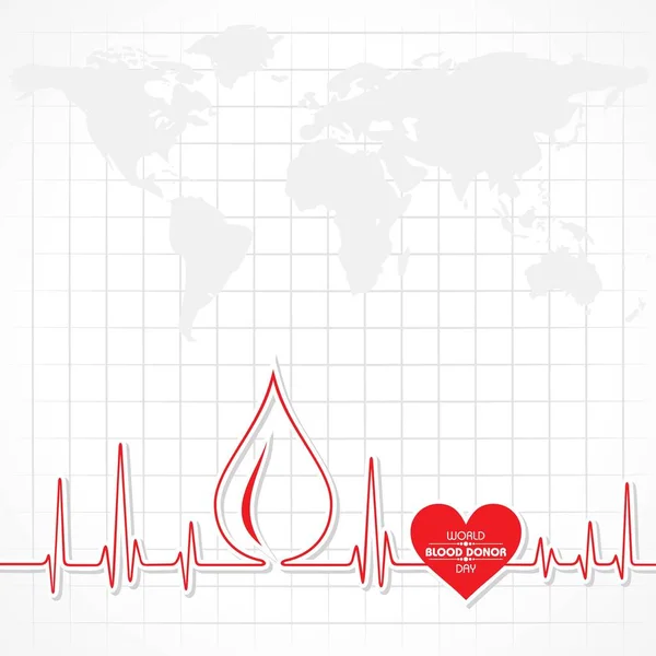 Kreativer Weltblutspendertag — Stockvektor