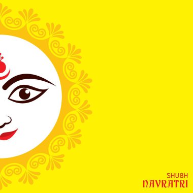 Navratri ve Garba utsav tebrik kartı vektörü