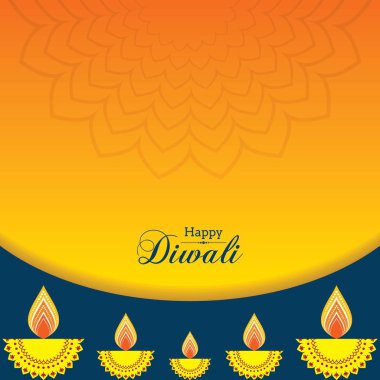 Happy Diwali için güzel tasarım illüstrasyon hisse senedi vektörü posteri