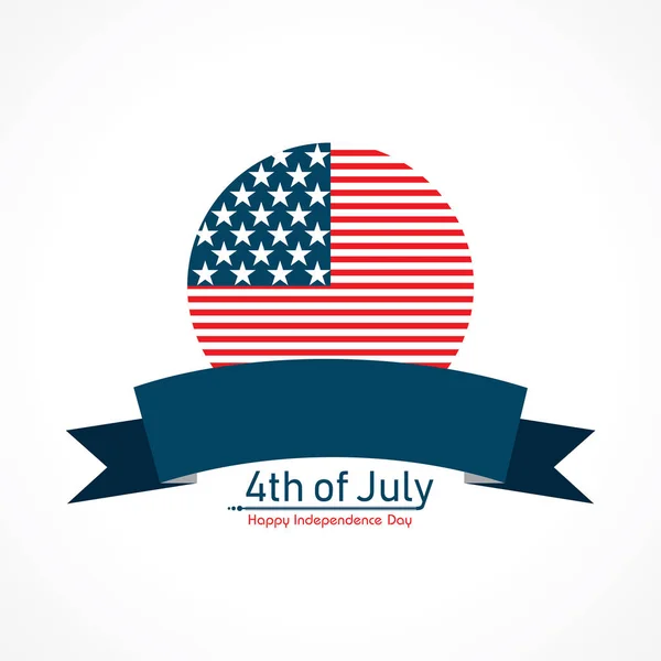 Feliz Dia da Independência dos Estados Unidos 4 de julho — Vetor de Stock