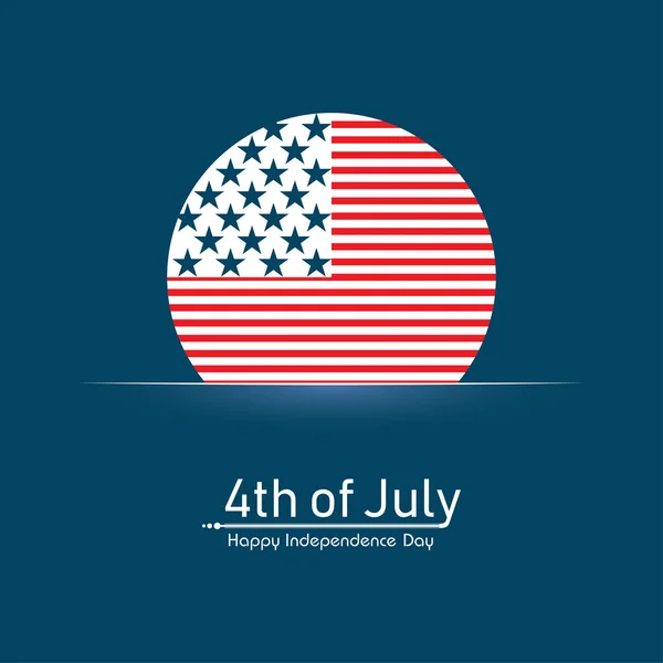 Feliz Dia da Independência dos Estados Unidos 4 de julho — Vetor de Stock