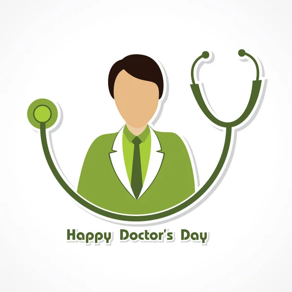 Feliz Día de los Médicos - 1 julio stock Vector — Archivo Imágenes Vectoriales