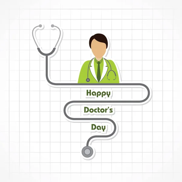 Happy Doctors Day- 1 july stock Vector — Stock Vector