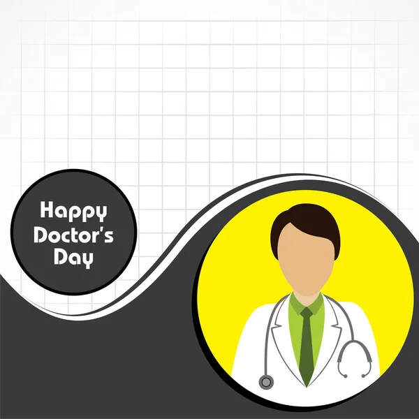 Happy Doctors Day - 1 июля запас вектора — стоковый вектор