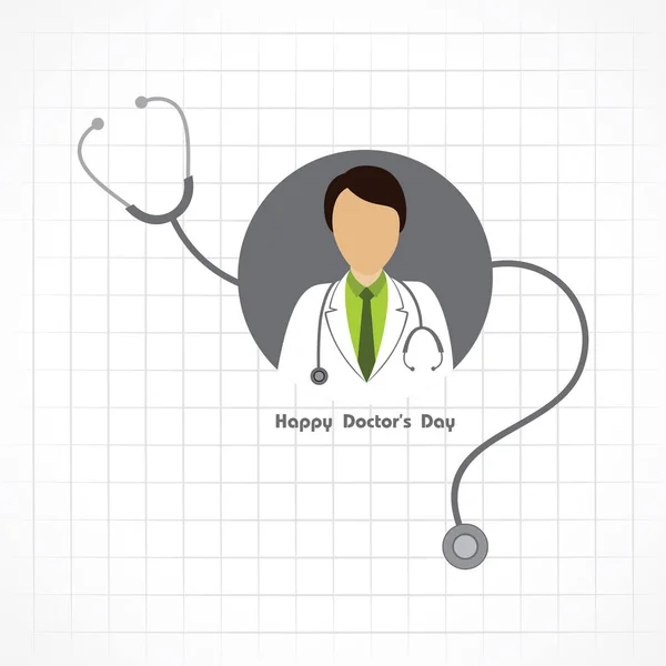 Happy Doctors Day - 1 июля запас вектора — стоковый вектор