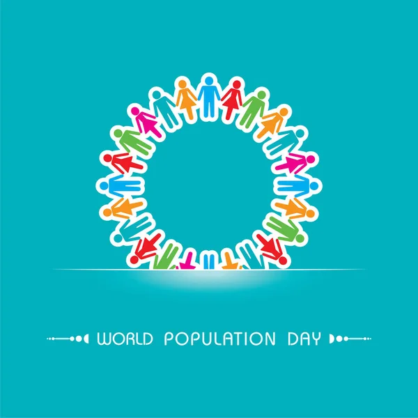 World Population day Greeting-11 july — Stock Vector