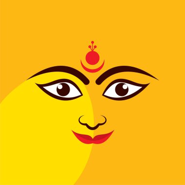 Mutlu Navratri tebrik stok vektör İllüstrasyon