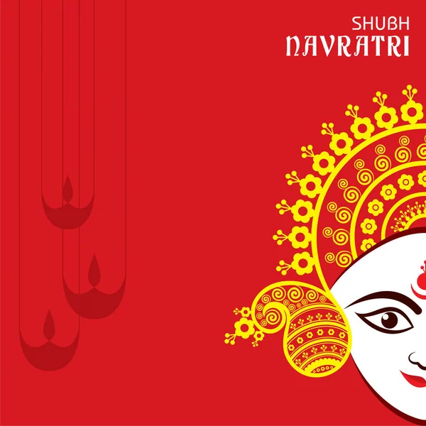 Illustration av Happy Navratri hälsning Stock Vector — Stock vektor