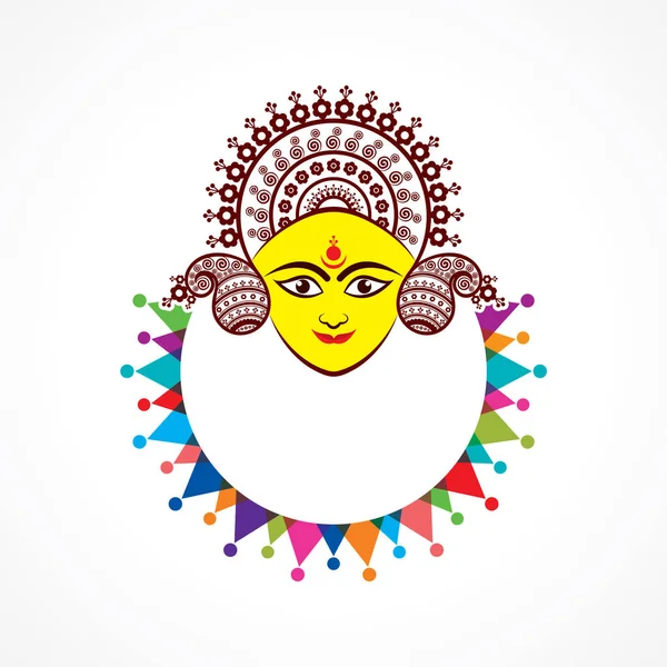 Illustrazione del vettore di auguri Happy Navratri — Vettoriale Stock