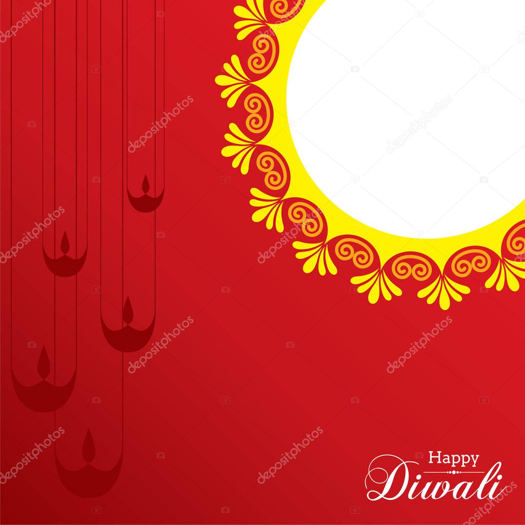 Illustration of Happy Diwali Greeting