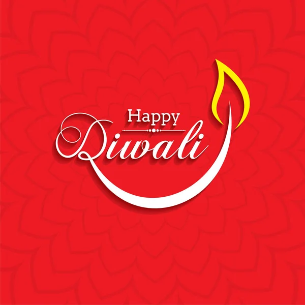 Illustration of Happy Diwali Greeting — Stock Vector