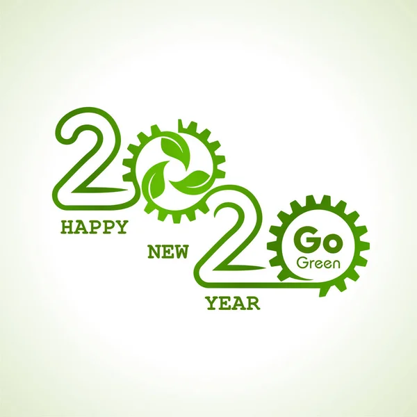 Illustration of greeting for new year 2020 — Stock vektor