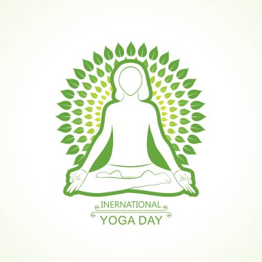 Uluslararası Yoga Günü için yoga yapan bir kızın resmi 21 Haziran 'da izlendi