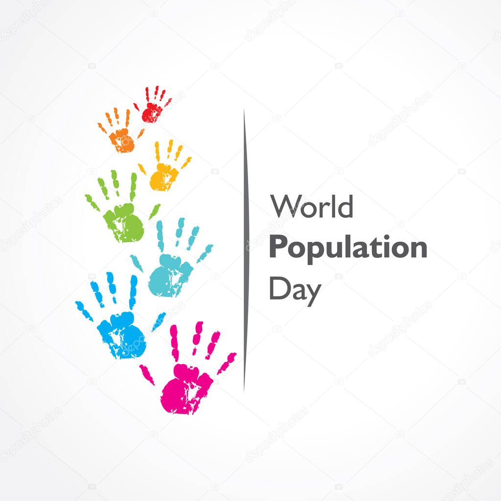 Illustration of World Population Day observed on 11th July