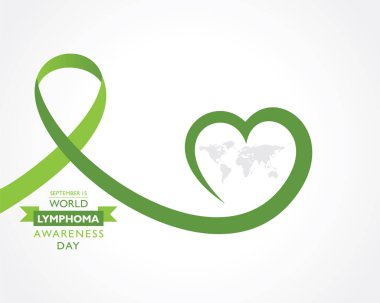 Dünya Lenfoma Farkındalık Günü 'nün vektör illüstrasyonu 15 Eylül' de gözlemlendi