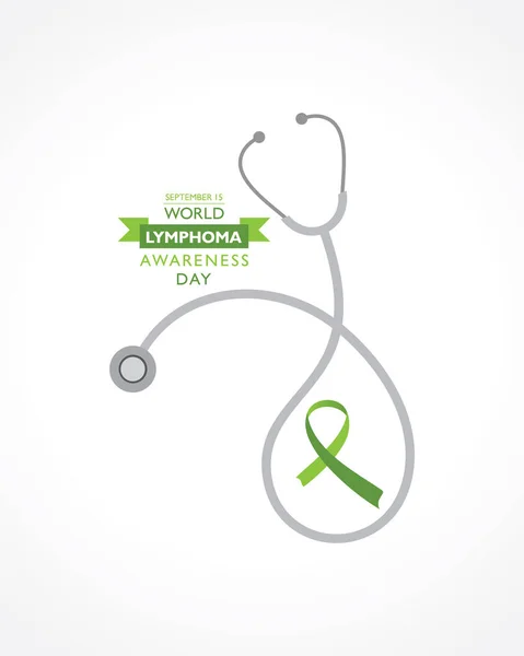 Vektor Illustration World Lymphoma Awareness Day Observerats Den September — Stock vektor