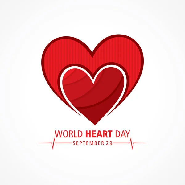 Vector Illustration World Heart Day — стоковий вектор