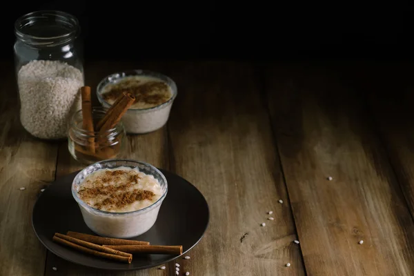 Dessert rice pudding — Stock Photo, Image