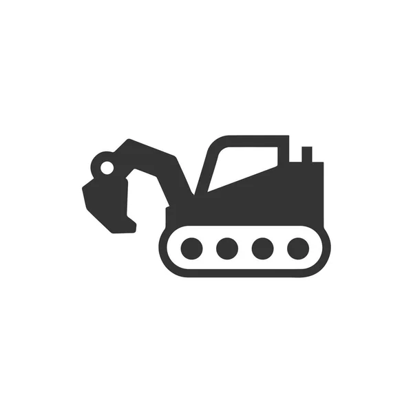 Zorgvuldig Ontworpen Graafmachine Icon — Stockvector