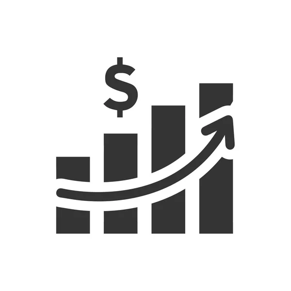 Meticulously Designed Business Growth Icon — Stock Vector