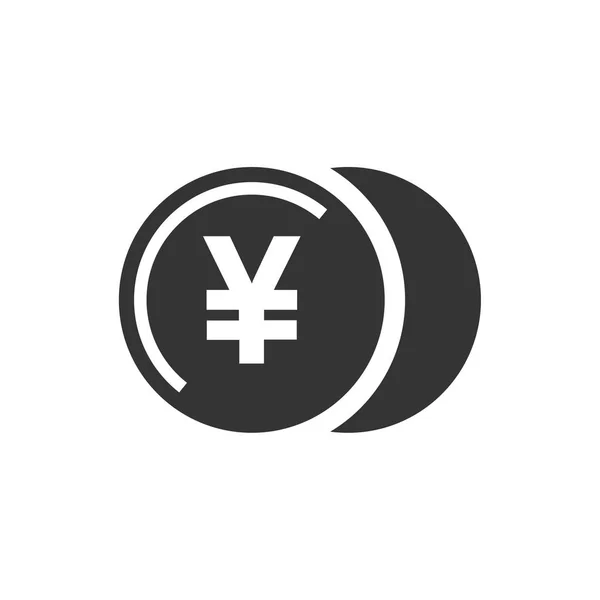 Meticulosamente Diseñado Yen Coin Icon — Vector de stock