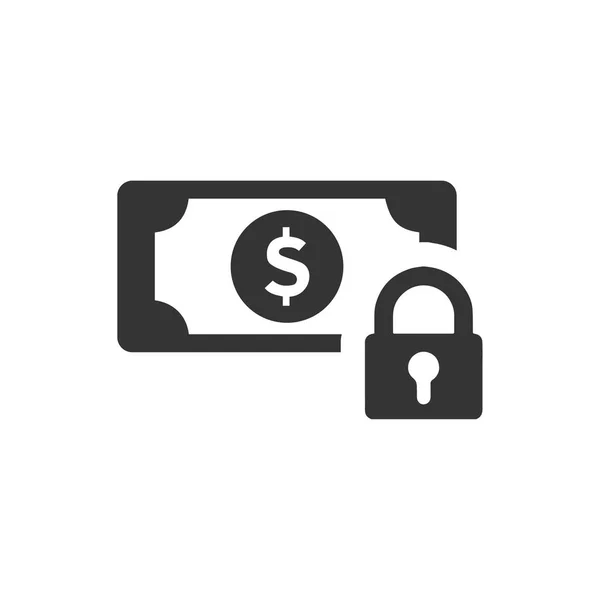 Meticulosamente Diseñado Icono Protección Del Dinero — Vector de stock