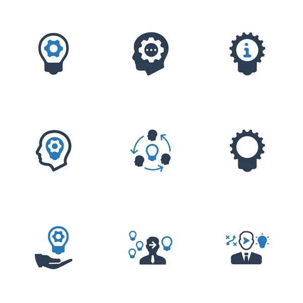 Idea Negocio Iconos Vectoriales — Vector de stock