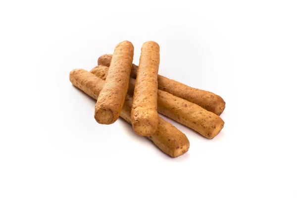 Beyaz arka plan üzerinde izole breadsticks.