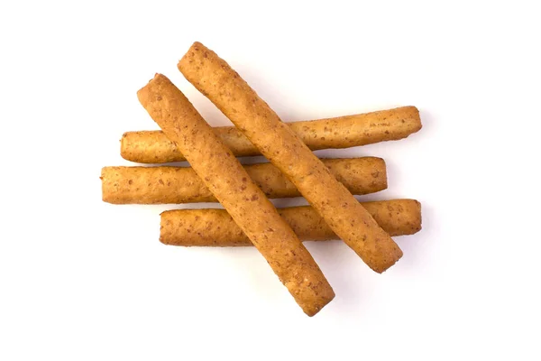 Beyaz arka plan üzerinde izole breadsticks.