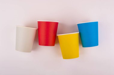 renkli kağıt kahve Kupası.