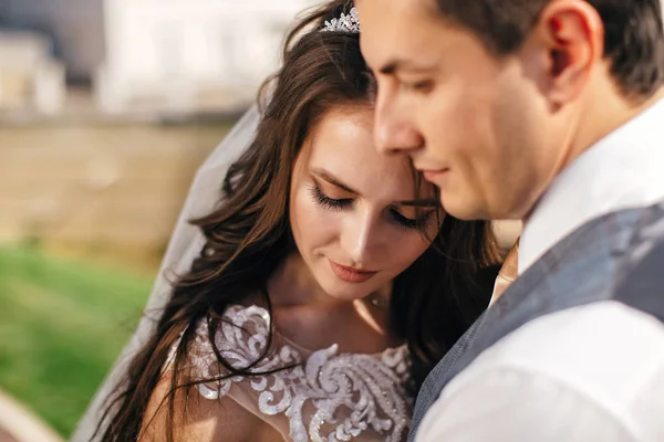 Russland Orenburg 2018 Sanftes Brautpaar — Stockfoto