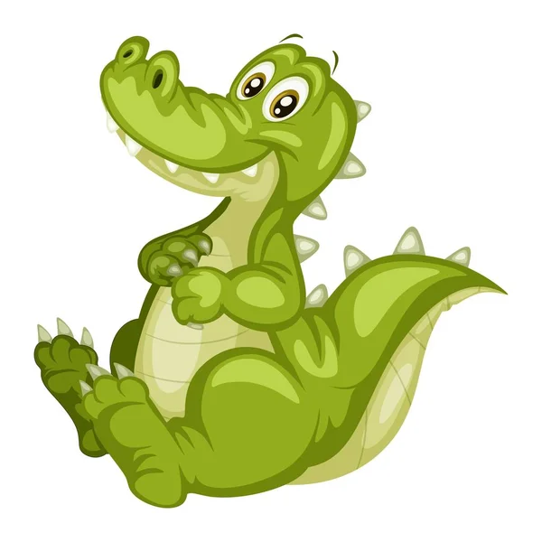 Ilustracja kreskówka wektor aligatora — Wektor stockowy