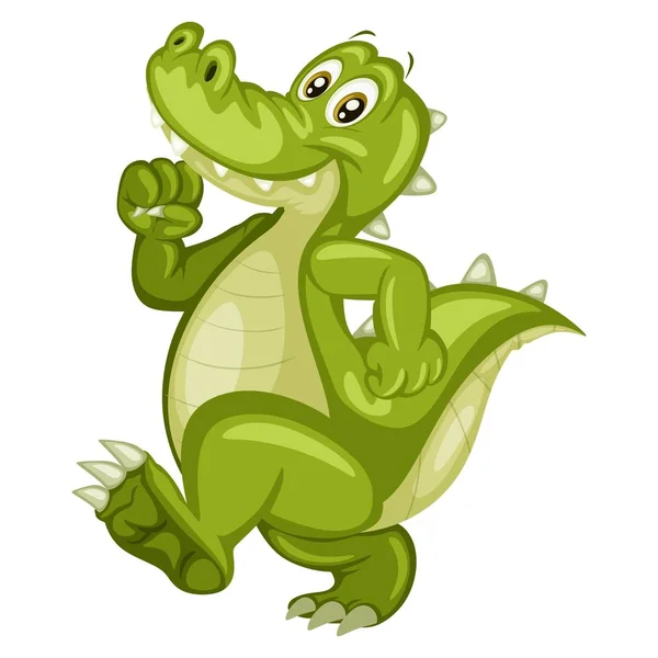 Ilustracja kreskówka wektor aligatora — Wektor stockowy