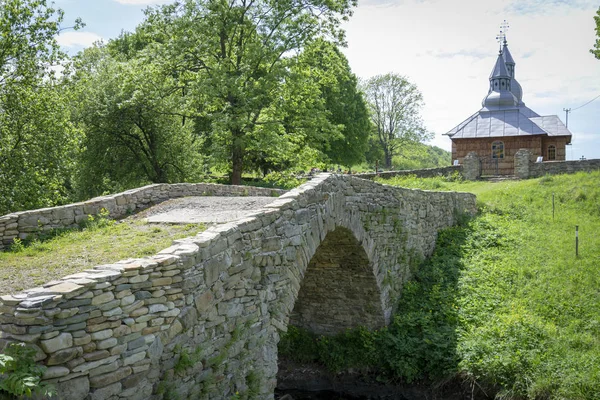 Beskid Niski Polonya Olchowiec Ahşap Hıristiyan Kilisesi — Stok fotoğraf