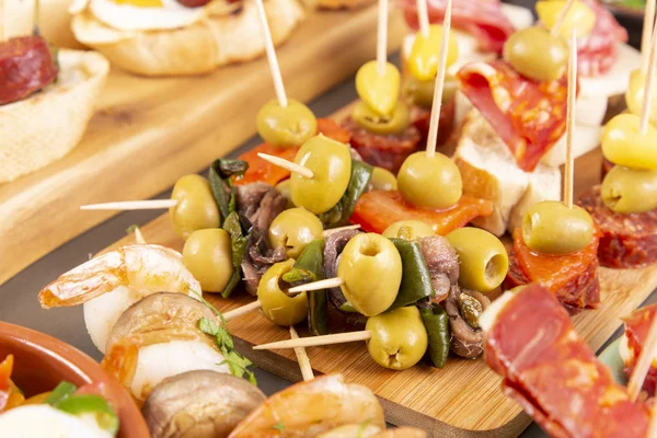 Tapas or antipasto starters — Stock Photo, Image