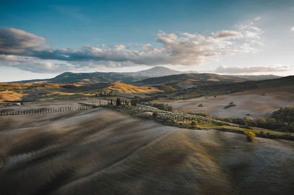 Foto udara terbaik dari pedesaan Tuscan — Stok Foto