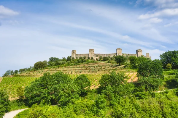 Reisen Durch Die Toskana Und Die Mittelalterlichen Städte Italiens Monteriggioni — Stockfoto