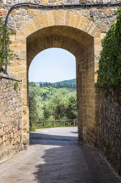 Viaggiando Toscana Città Medievali Italiane Monteriggioni Siena — Foto Stock